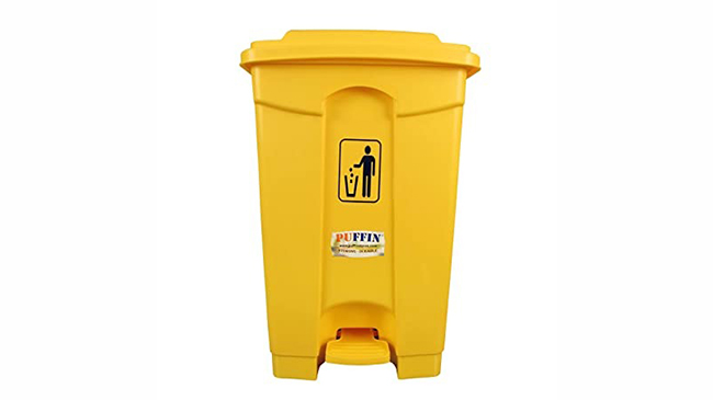 what is the reason behind keeping many colored dustbins in the hospital
