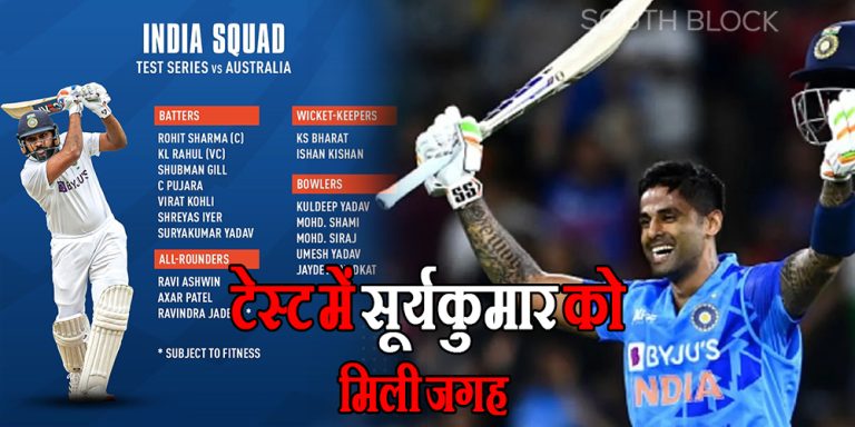 suryakumar yadav select for IND vs AUS test series