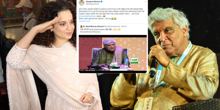 Javed Akhtar’s Reply Reaction On Kangana’s Tweet