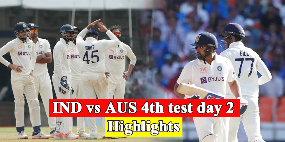IND vs AUS 4th test day 2 Highlights