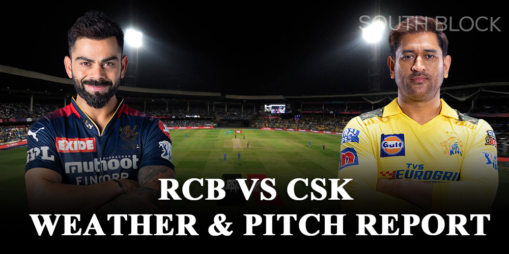 RCB vs CSK weather & pitch report