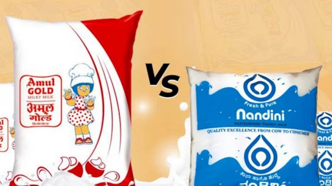 amul vs nandini milk war