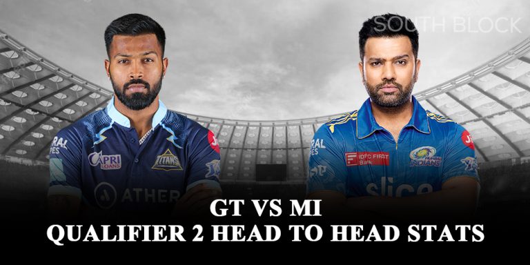 GT vs MI Qualifier 2 Head to Head stats