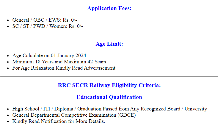 SECR Recruitment 2023
