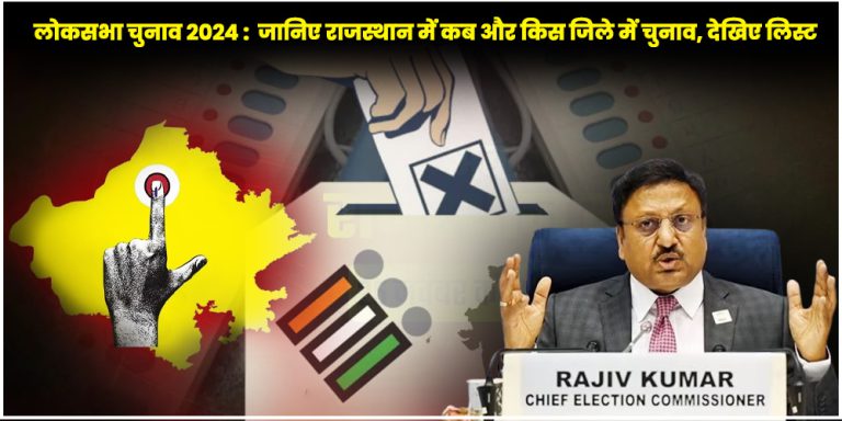 Loksabha Election Dates Rajasthan