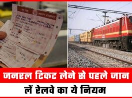 Railway Rules General Ticket Latest