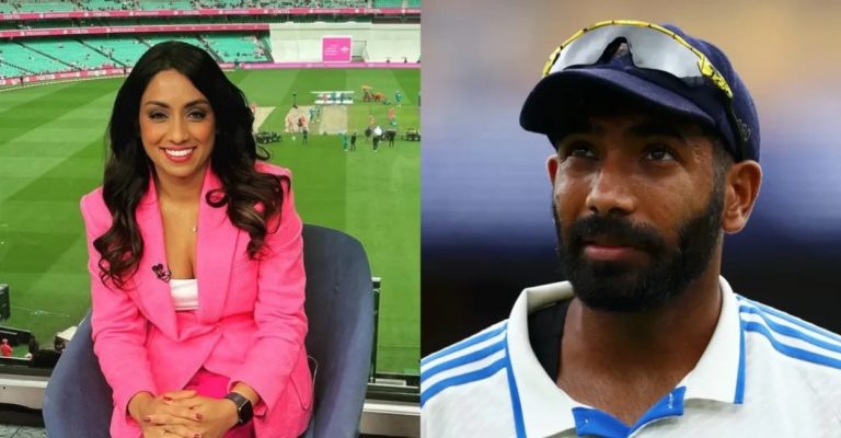 Female commentator gets embarrassed for making racist comment on Jaspreet Bumrah
