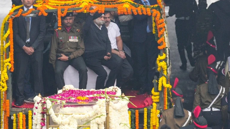 Manmohan Singh's funeral was held with state honors