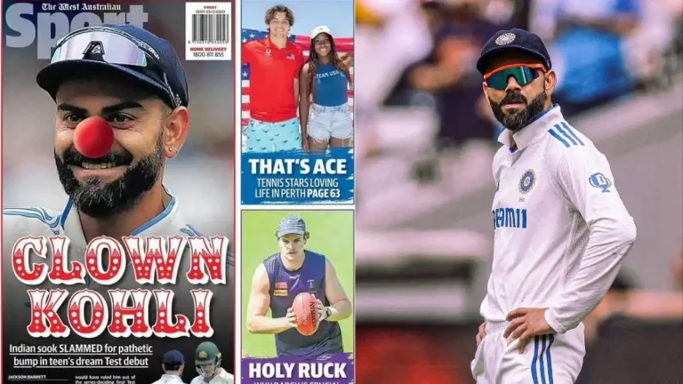 IND vs AUS: Australian media made fun of Virat Kohli