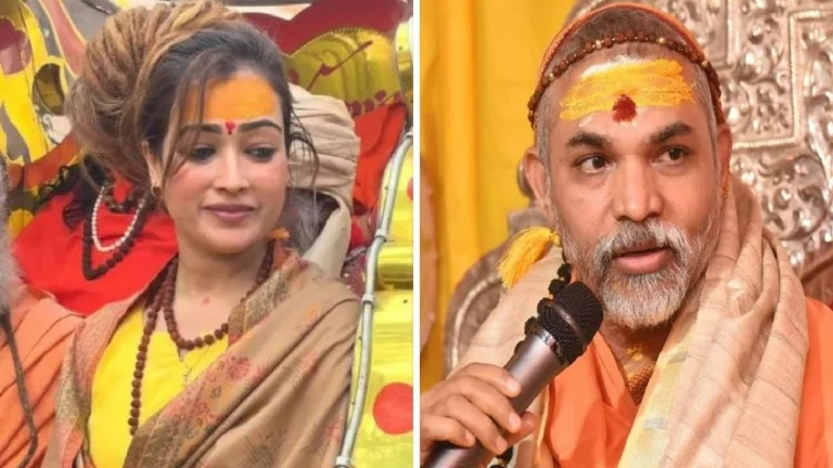 Mahakumbh 2025: Controversy erupts over making a model sit on a chariot in Mahakumbh