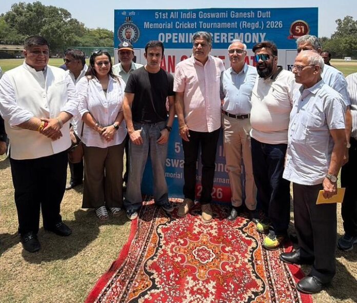 गौतम गंभीर ने किया 51वें ऑल इंडिया गोस्वामी गणेश दत्त मेमोरियल क्रिकेट टूर्नामेंट का शुभारंभ।