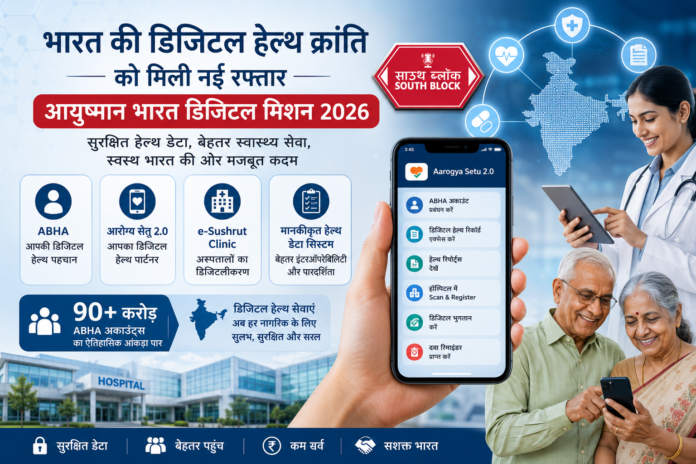 आयुष्मान भारत डिजिटल मिशन 2026 | भारत की डिजिटल हेल्थ क्रांति को मिली नई रफ्तार