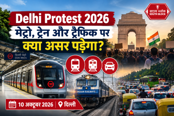 Delhi Protest 2026: मेट्रो, ट्रेन और ट्रैफिक पर असर