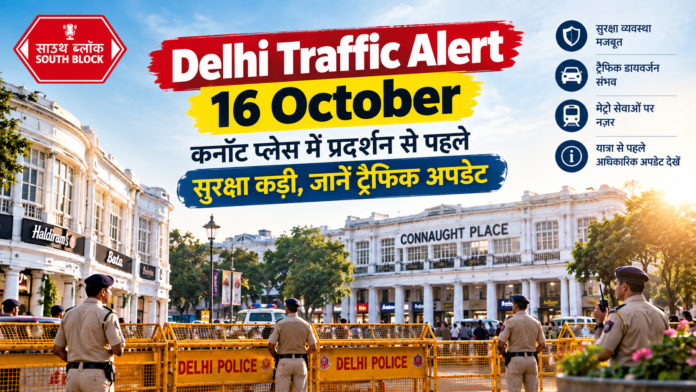 Delhi Traffic Alert 16 October: कनॉट प्लेस में सुरक्षा बढ़ी