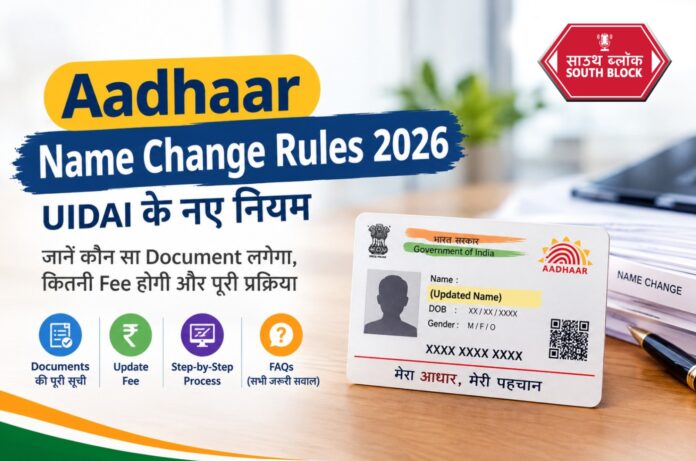 Aadhaar Name Change Rules 2026 Aadhaar Name Change Rules 2026